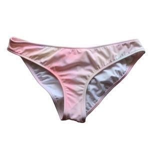 EUC PINK Victoria’s Secret Ruched Bikini Bottoms • Size Small